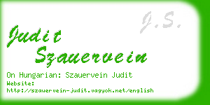 judit szauervein business card